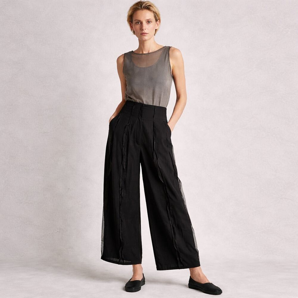 Annette Gortz Women's Olent Trousers Pleated wide leg size 34 $403
